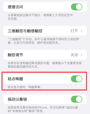 大丰苹果授权维修站分享iPhone轻点无法唤醒怎么办