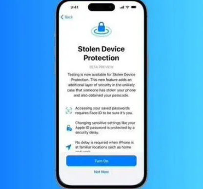 大丰苹果授权维修店分享被盗设备保护功能开启方法 