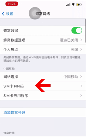 大丰苹果14维修网分享如何给iPhone14的SIM卡设置密码 