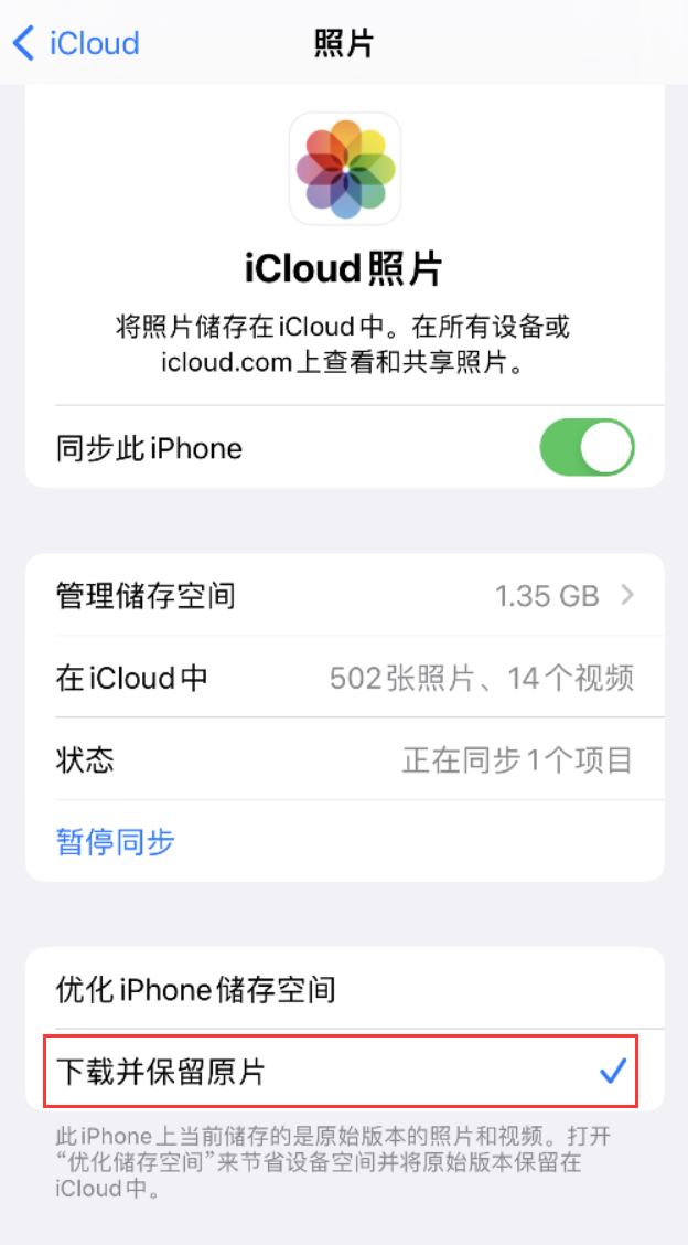 大丰苹果手机维修分享iPhone 无法加载高质量照片怎么办 