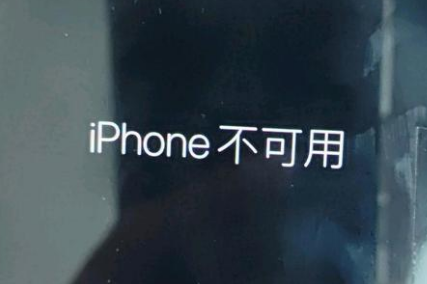 大丰苹果服务网点分享锁屏界面显示“iPhone 不可用”如何解决 